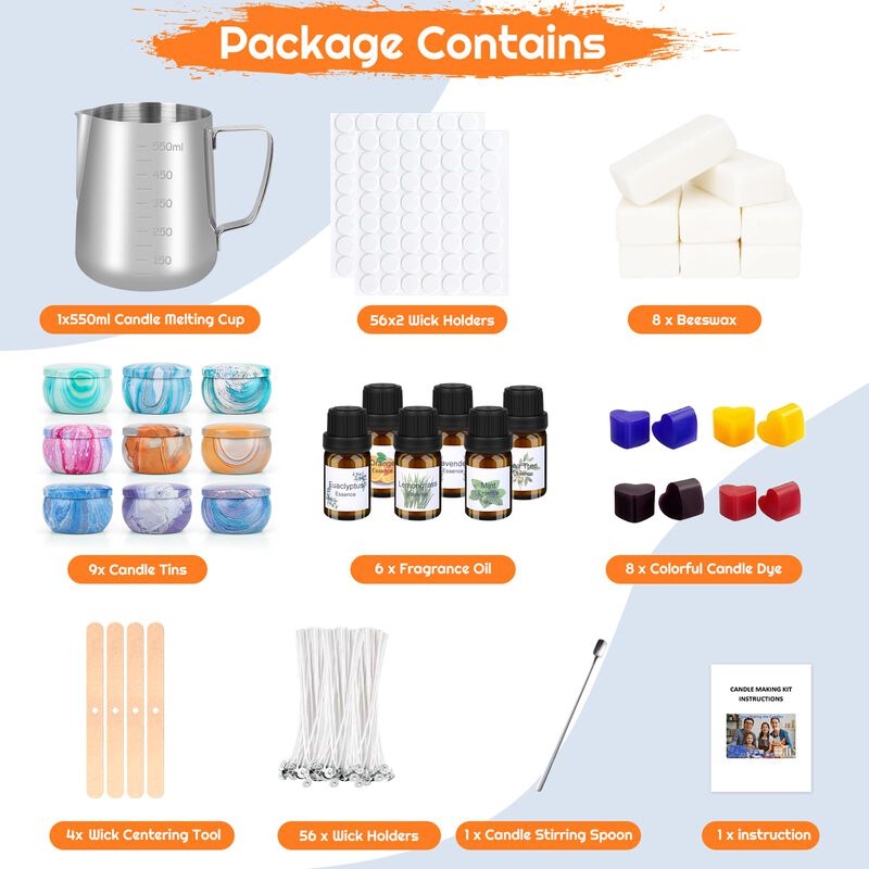 Kit Para Hacer Velas Ofun Con Cera De Soja 100%... image number null