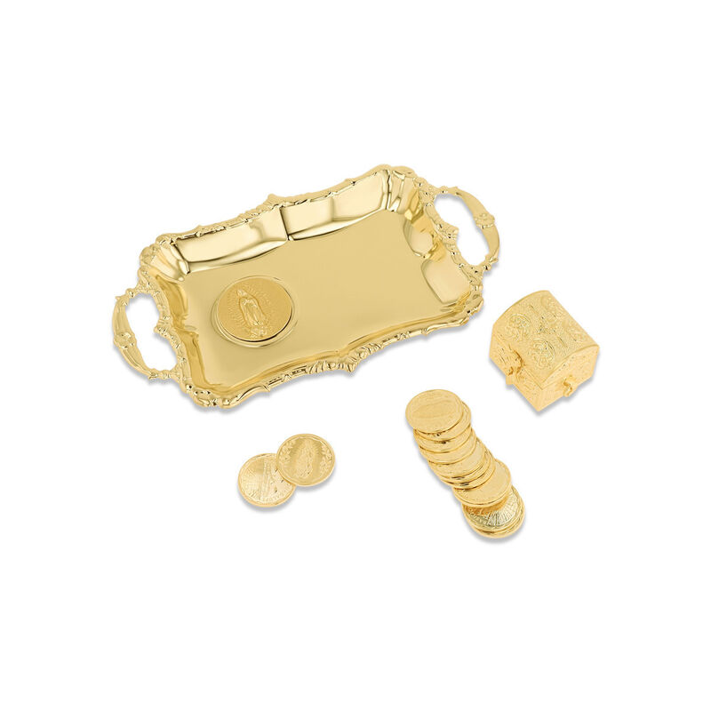 Arras Virgen De Guadalupe Completa Plata Dorada... image number null