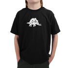 Camiseta Word Art Para Ni&ntilde;o - STEGOSAURUS - Negro
