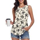 Camiseta sin mangas Syoss cuello redondo plisado - Talla S