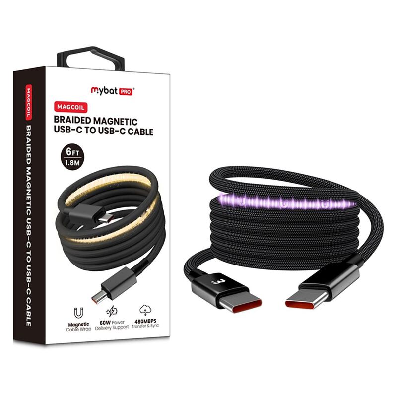 Cable Datos Mybat Rebobinado Magn&eacute;tico Usb-c A ... image number null