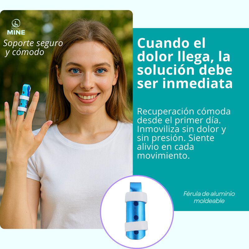 F&eacute;rula para Dedo en Martillo en Aluminio y Acol... image number null