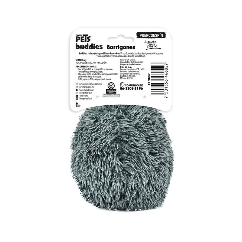 Fancy Pets Juguete Buddies Puercoespin Barrigon... image number null