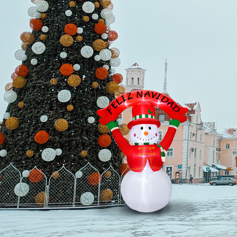 Inflable Navide&ntilde;o Bola de Nieve Jumbo 3.50 M co... image number null