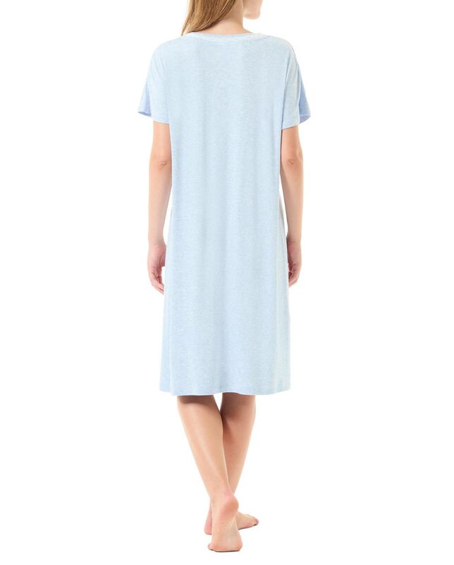 Camis&oacute;n Corto con Puntilla y Lacito Celeste image number null