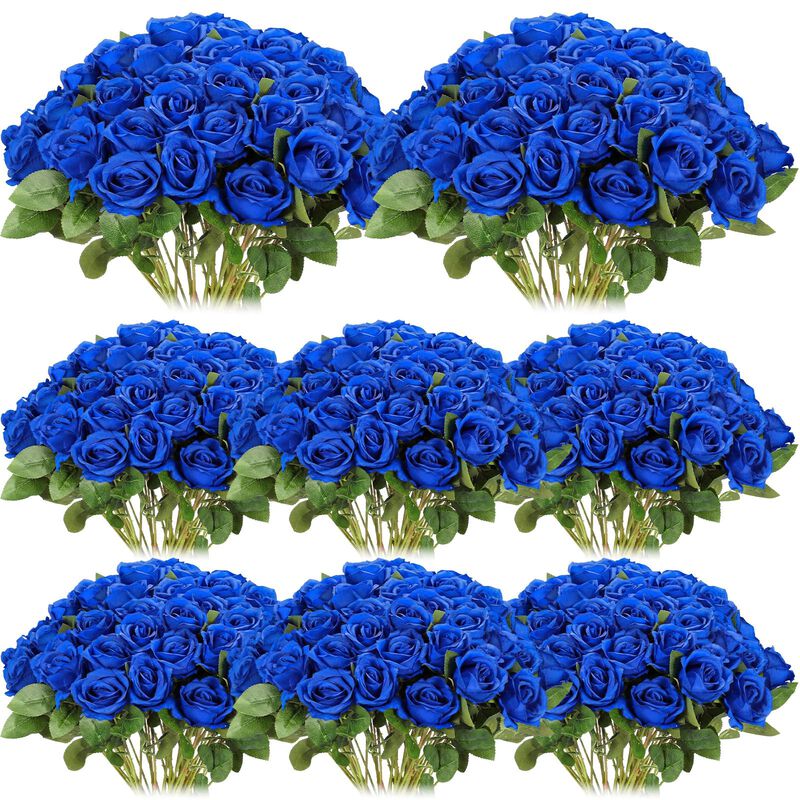 Rosas Artificiales Hotop 80 Piezas Azul 50 Cm D... image number null
