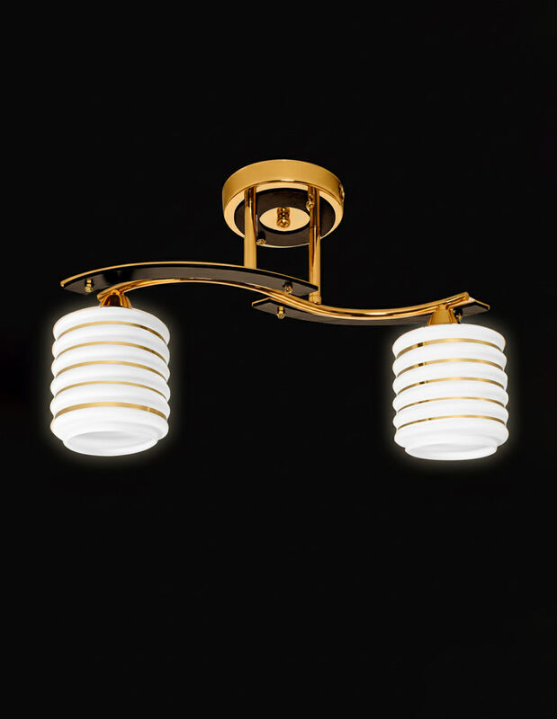 Semi Plaf&oacute;n MIL LUCES AGABIA 002 Dorado con Pan... image number null