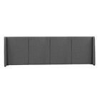 Cabecera King Size Dicasa Milan Gris Oscuro