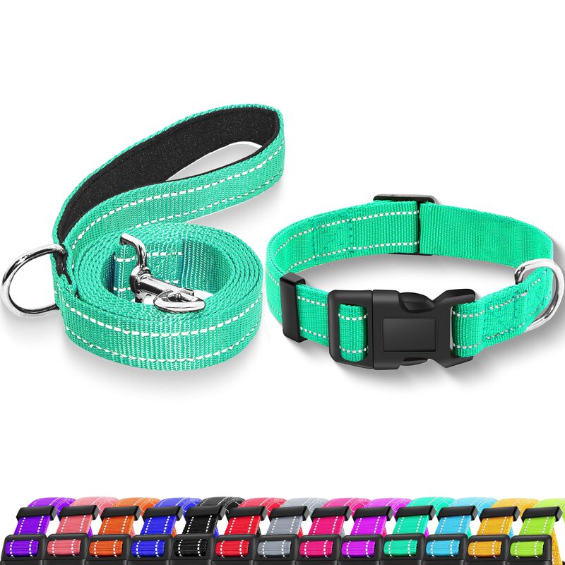 Collar Reflectante Para Perro Maiiu + Correa image number null