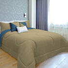 Set de Cama Queen Size Spring Air Azul Kahki + Protector de Colchón