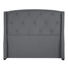Cabecera Queen Size Dicasa Zefyr Gris Oscuro