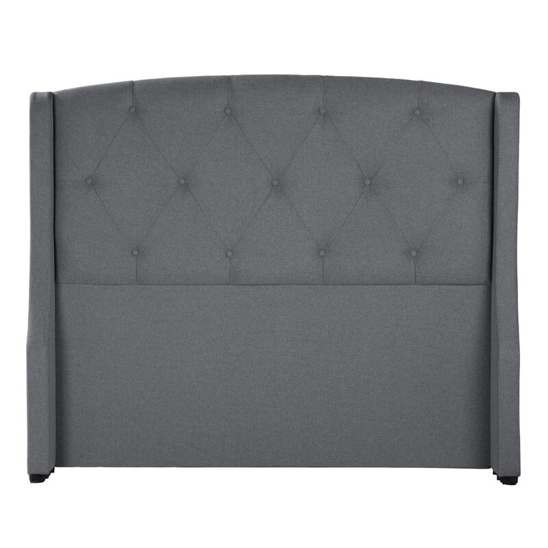 Cabecera Queen Size Dicasa Zefyr Gris Oscuro image number null