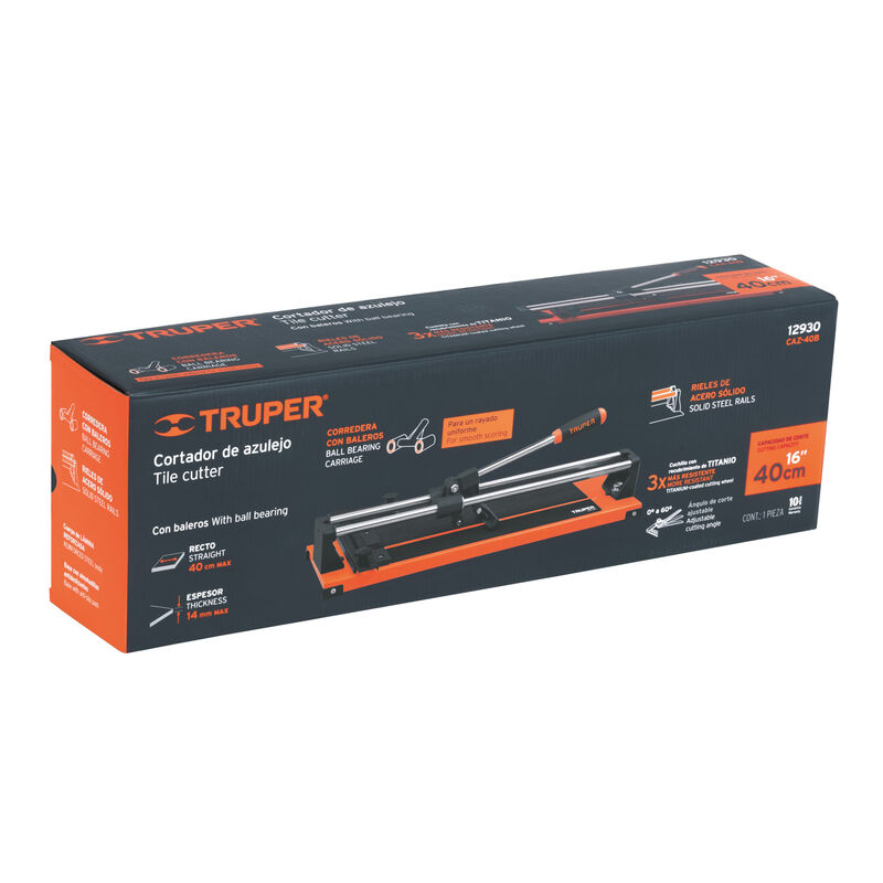 Cortador de Azulejo 16' (40 cm) con Baleros Tru... image number null
