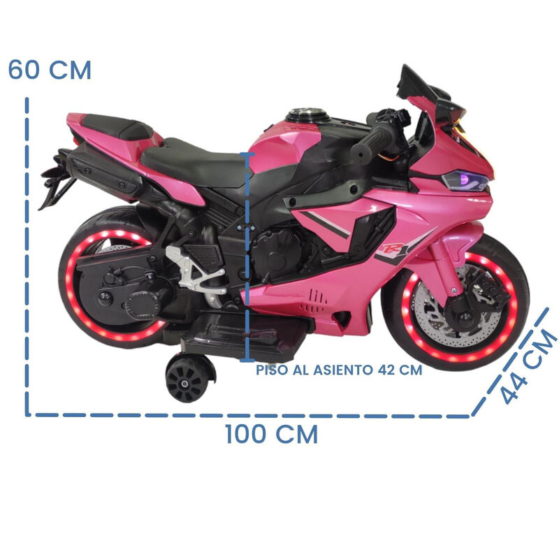 Motocicleta Montable El&eacute;ctrica Infantil Tres Ru... image number null