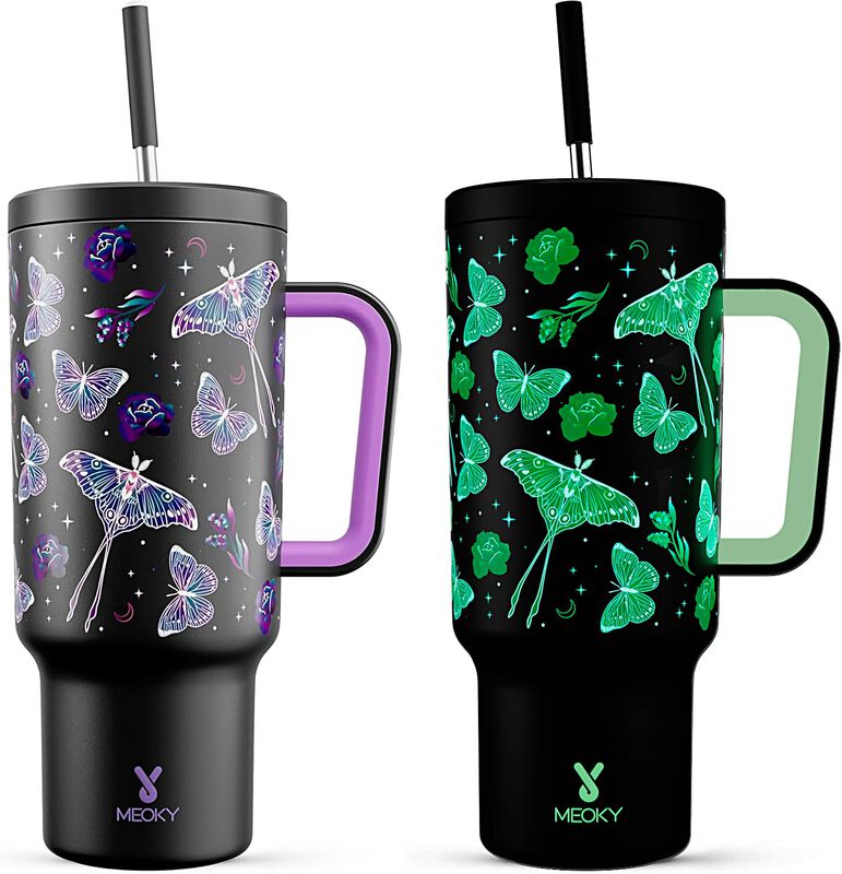 Vaso T&eacute;rmico Meoky 1,2 l Con Asa Y Pajilla Que ... image number null