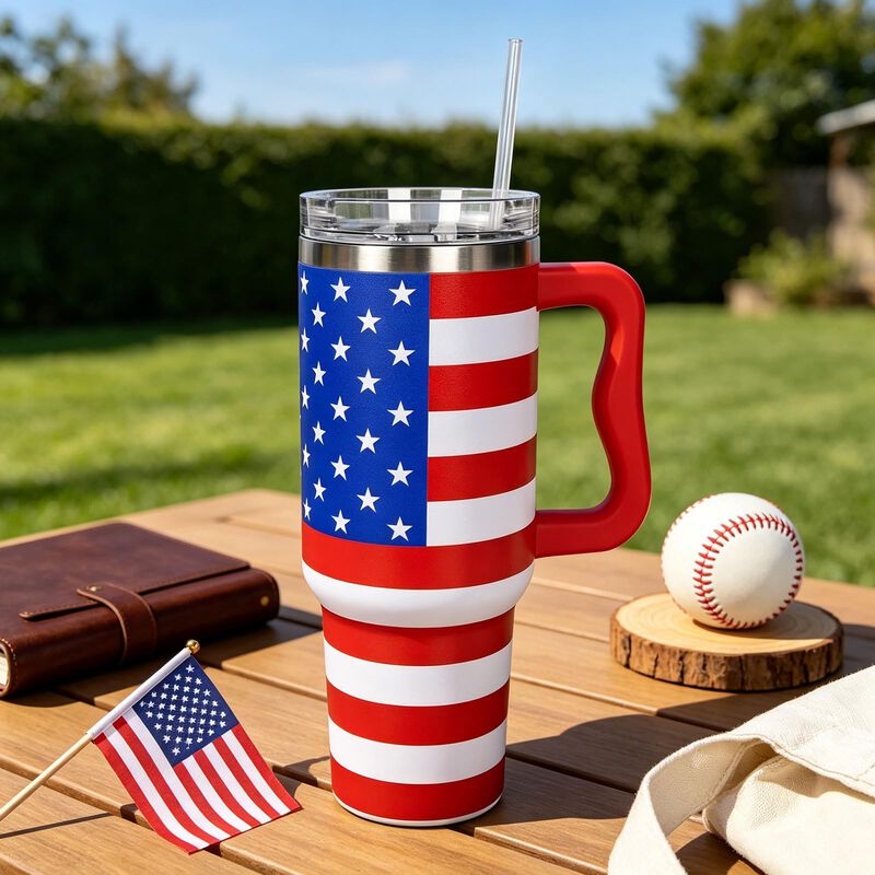Vaso T&eacute;rmico Whaline 1200 ml Estrellas Y Franja... image number null