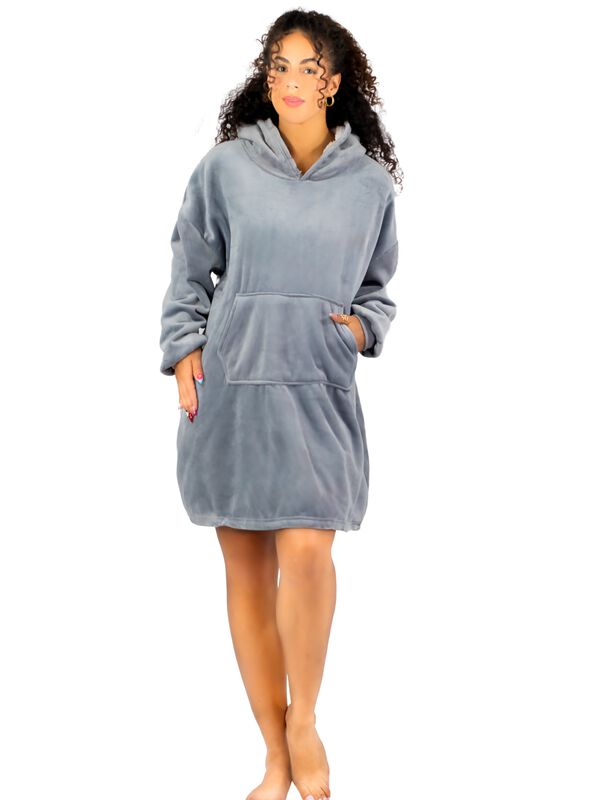 Camison Para Dormir Mujer Pijama Aborregada Bat... image number null