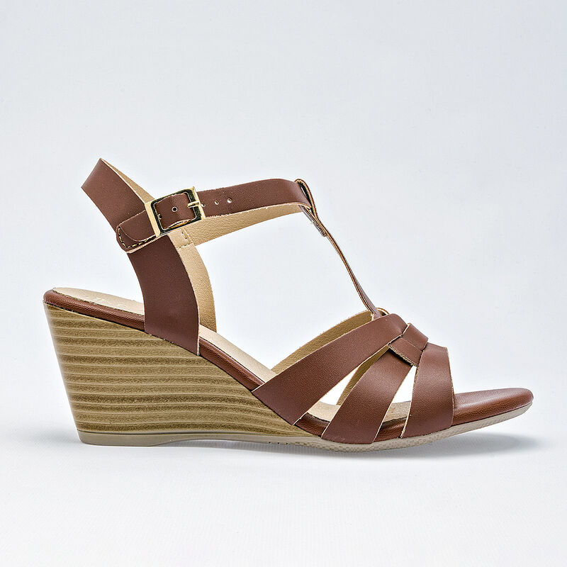 Paulie sandalia cu&ntilde;a para mujer camel cod 14076... image number null
