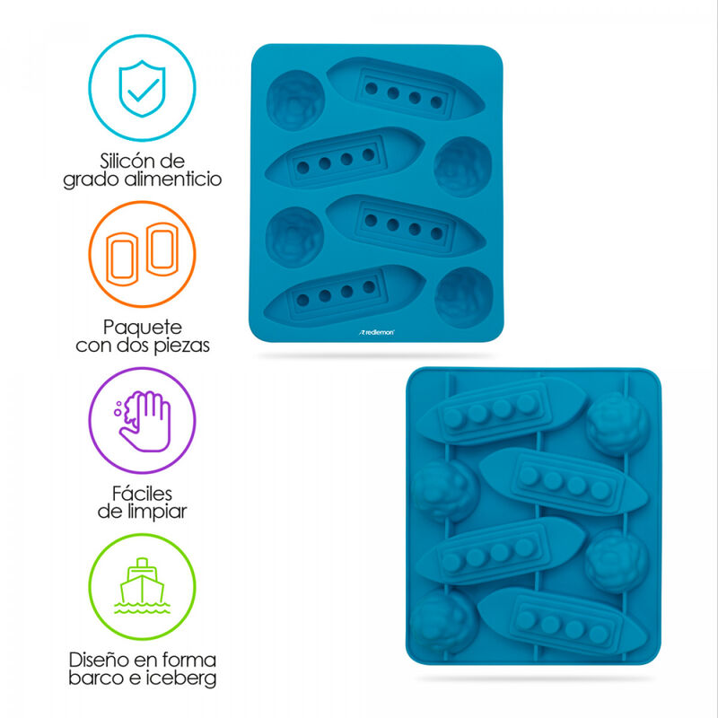 Moldes para Hielos 2 Pzs image number null