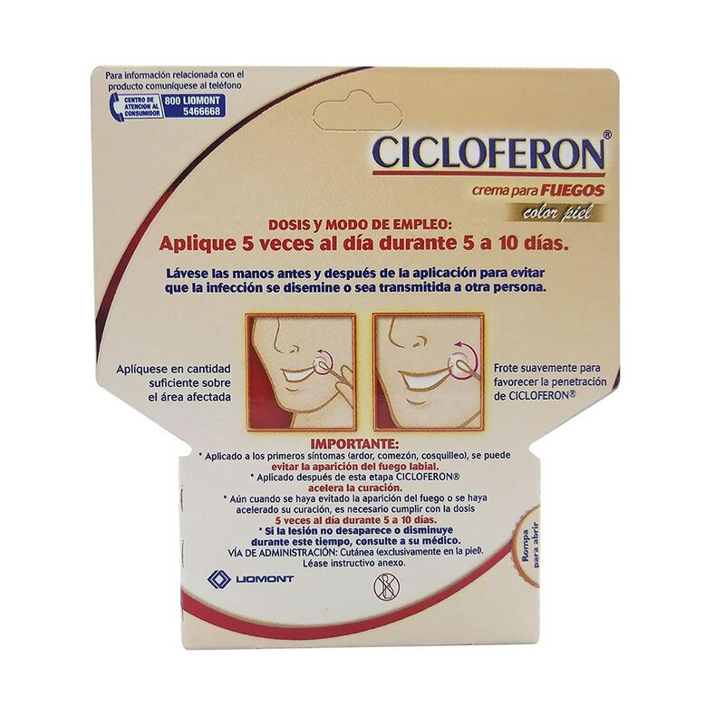 Cicloferon Color Piel 0.05 G 2 Gramos image number null