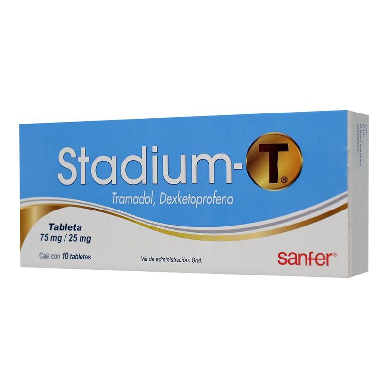 Stadium T 75/25mg caja con 10 tabletas image number null