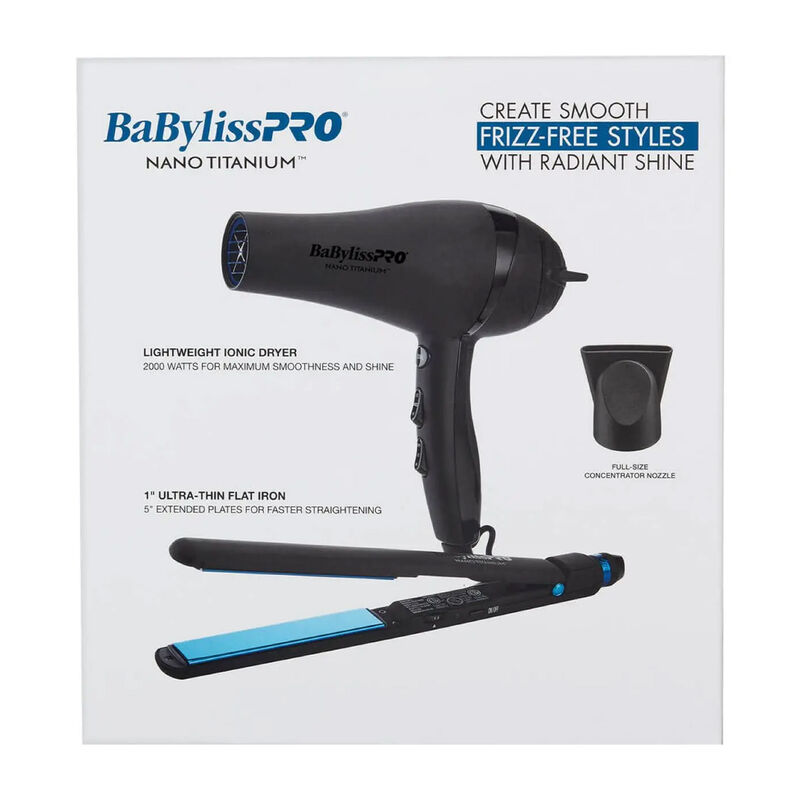 Set Babyliss Secador I&oacute;nico 2000 W + Plancha Ul... image number null