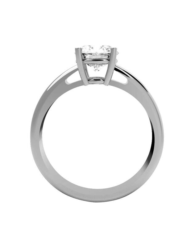 Anillo de Compromiso de 14K con Diamante de Lab... image number null