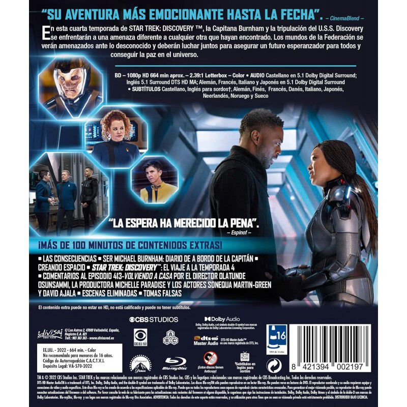 Star Trek Discovery - Temporada 4 (Blu-ray) (4 ... image number null