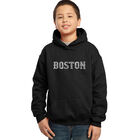 Sudadera Con Capucha Word Art Para Ni&ntilde;o - Boston - Negro