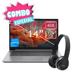 Combo Laptop Lenovo IdeaPad 14" Celeron 128Gb 4Gb Ram Gris 82LV0075US + Audifonos  Bluetooth