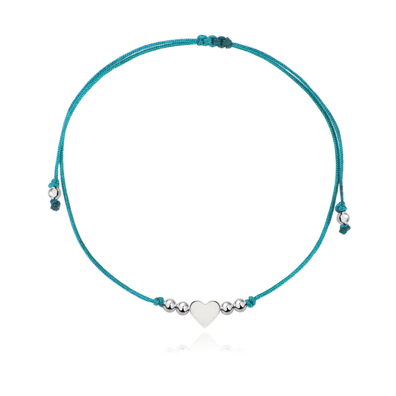 Pulsera Maite De Plata Con Hilo image number null