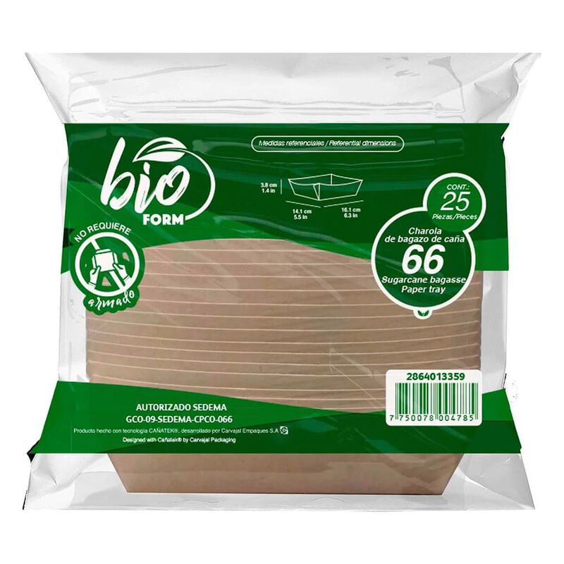 CHAROLA PAPEL 066 BIO FORM image number null