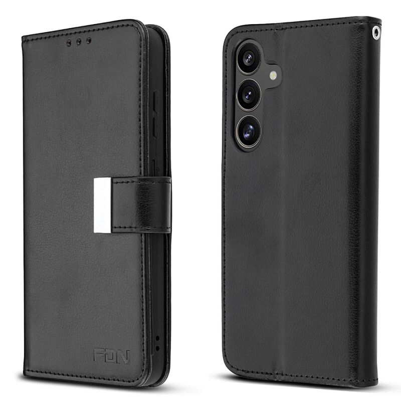 Funda Fdn Cartera Para Samsung S25 Plus Negra W... image number null