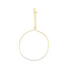Pulsera De Oro Amarillo 14K (25Cm) Con Zirconia