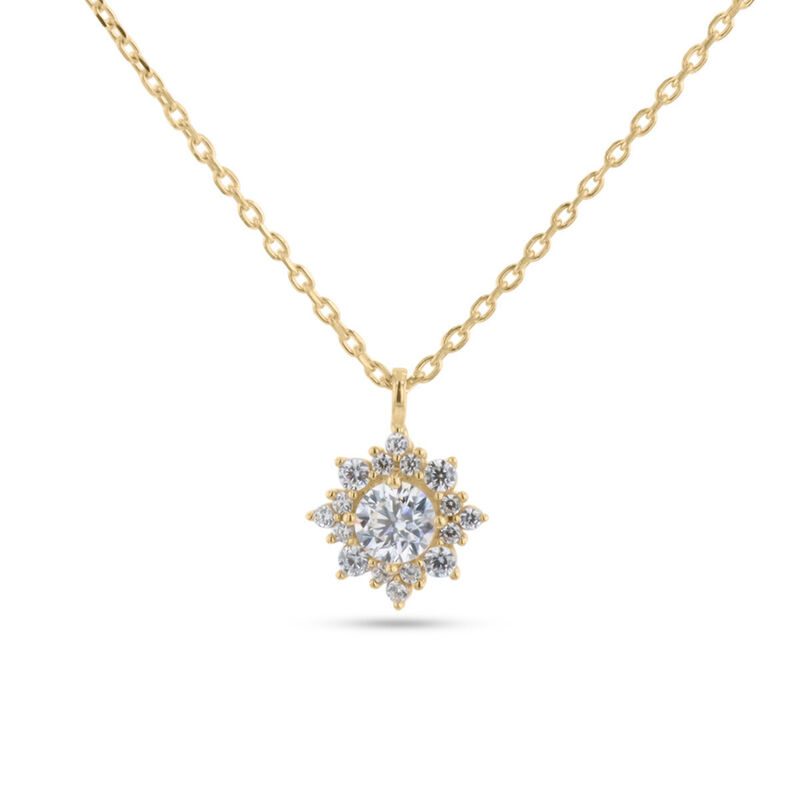 Dije Oro Amarillo 14k Con Zirconias | Bizzarro image number null