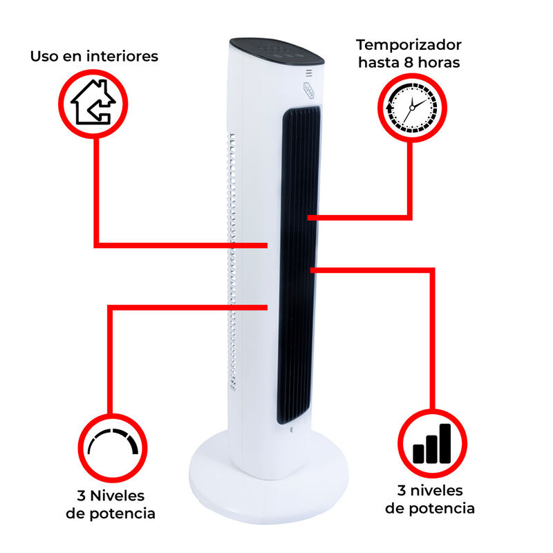 Ventilador de Torre 29&rdquo; con Control Remoto, VT2... image number null