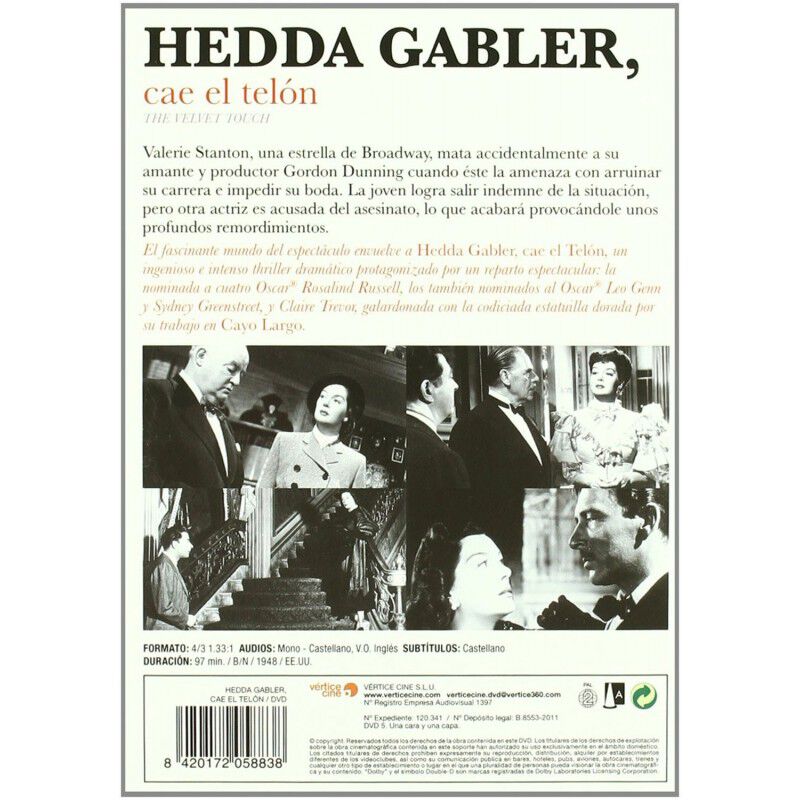 Hedda Gabler, Cae El Tel&oacute;n [dvd] (1948) The Vel... image number null