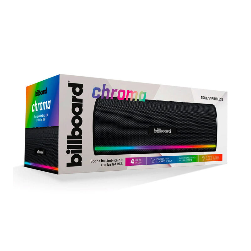 Billboard  Bocina Port&aacute;til Chroma 2.0 Negro image number null