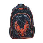 Mochila Halo negro, naranja y gris