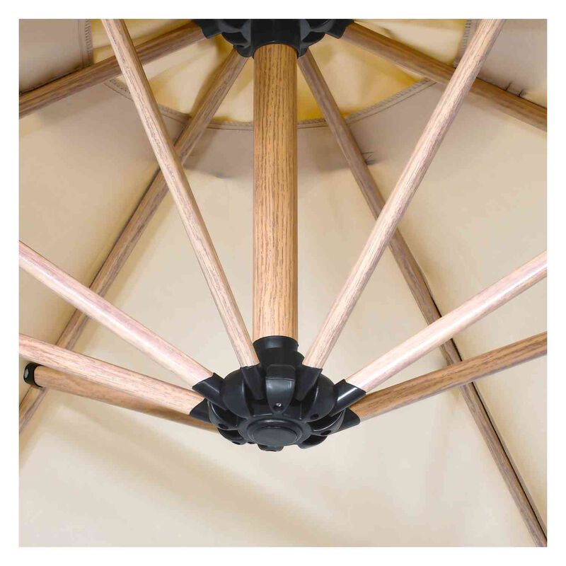 Sombrilla Tipo Madera Jard&iacute;n Exterior 2.9m Play... image number null