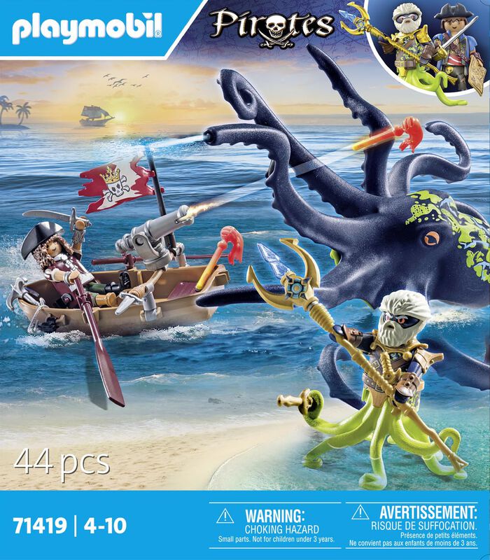 Juguete Playmobil Pirates Battle Con Pulpo Giga... image number null