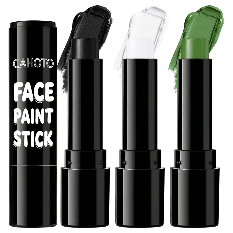 Set De 3 Barras De Pintura Facial Cahoto (negro... image number null