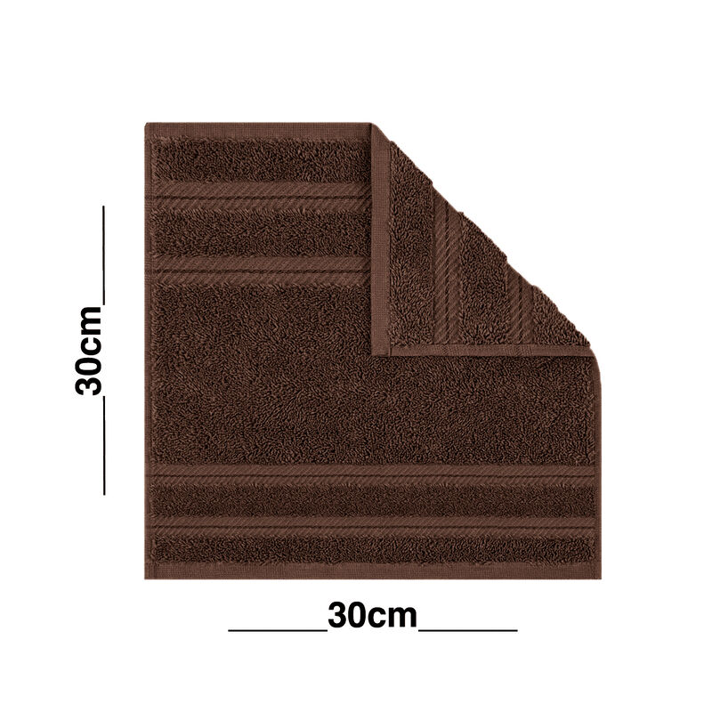 Toalla Facial Twist 30x30cm Color Caf&eacute; image number null