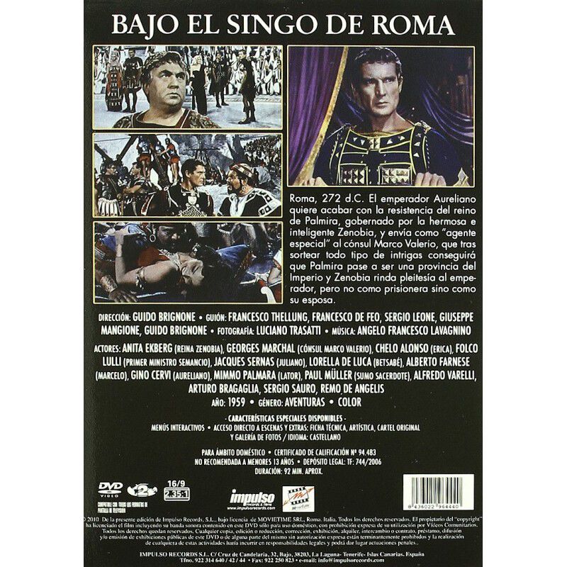 Bajo El Signo De Roma [dvd] image number null