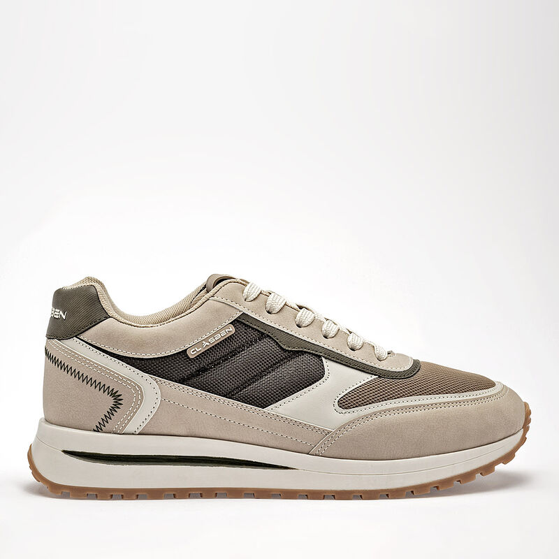 Clasben tenis para hombre beige olivo cod 14144... image number null