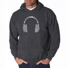 Sudadera Con Capucha Word Art Para Hombre - 63 Diferentes G&eacute;neros Musicales - Gris
