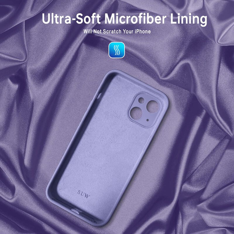 Funda Para Iphone 13 De 6,1" Lila Claro +pantal... image number null
