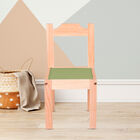 Duduk Silla de Madera Barnizada para Ni&ntilde;os Peque&ntilde;os Verde