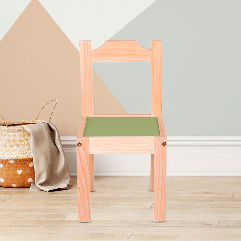 Duduk Silla de Madera Barnizada para Ni&ntilde;os Pequ... image number null