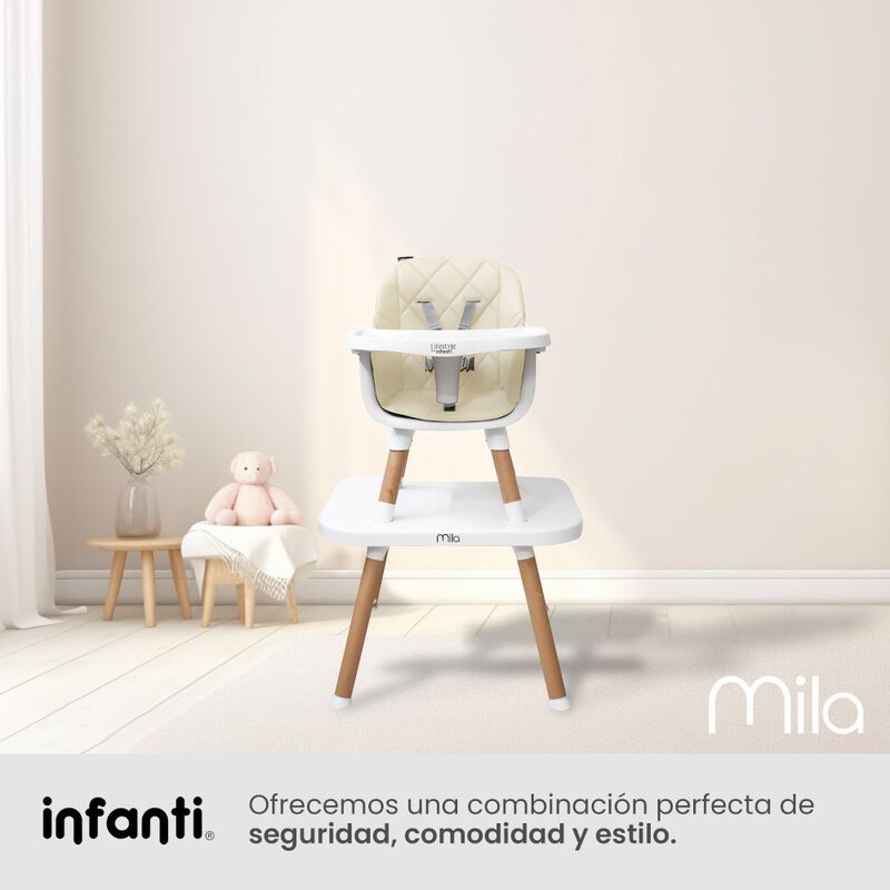 Silla Alta Mila 6 En 1 Beige image number null